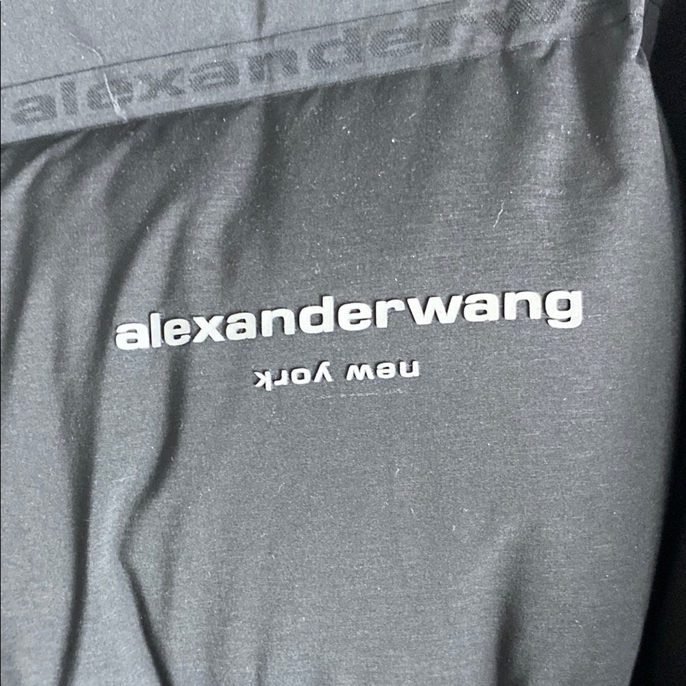 Alexander Wang Black Quilted Puffer Jacket with Elastic Waist - Picture 5 of 5